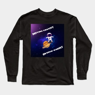 Defying gravity on four wheels. Skate Long Sleeve T-Shirt